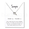 Twelve Constellations Alloy Pendant Necklaces WG2D4F2-22-1