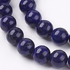 Dyed Natural Lapis Lazuli Bead Strands G-R173-8mm-01-3