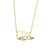 Cute Cartoon Animal Stainless Steel Pendant Necklaces QV5065-14-1