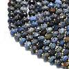 Natural Dumortierite Beads Strands G-P573-A47-01-3