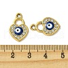 UV Plating Alloy Enamel Pendants FIND-B039-01G-06-3