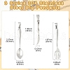 6Pcs 3 Styles 304 Stainless Steel Big Pendants STAS-CJ0002-48-2