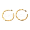 Ion Plating(IP) 304 Stainless Steel C-Shaped Stud Earrings for Women EJEW-Z066-07G-1