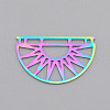 Ion Plating(IP) 201 Stainless Steel Pendant Links STAS-S105-LA568-1