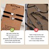 2Pcs 2 Style Stainless Steel Heart Link Bracelets Set BJEW-SW00106-01-3