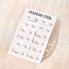 304 Stainless Steel Stud Earrings EJEW-I229-01G-A-2