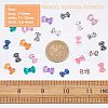 Olycraft 120Pcs 12 Styles Bowknot Resin Cabochons MRMJ-OC0002-90-2