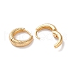 Texture Rings Brass Hoop Earrings for Women EJEW-B056-02G-02-2
