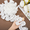 Gorgecraft 4.6~5 Yards Polyester Satin Chiffon Wavy Lace OCOR-GF0003-53B-3