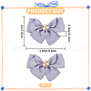 Polyester Bowknot Shoe Decorations FIND-WH0002-18B-2