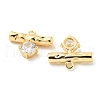 Brass Micro Pave Cubic Zirconia Charms X-KK-Q809-13G-2