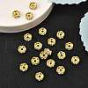 Brass Rhinestone Spacer Beads RB-A014-L8mm-01G-NF-2