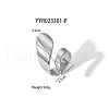 Geometric Stainless Steel Open Cuff Rings with Irregular High-end Feel NH8943-20-1