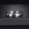 Cross Stainless Steel Rotating Finger Ring PW-WG58926-02-2