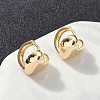 Brass Hoop Earrings EJEW-D320-18G-3