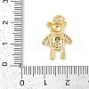 Rack Plating Brass Micro Pave Cubic Zirconia Pendants KK-H059-17G-3