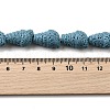 Dyed Natural Lava Rock Beads Strands G-A264-A01-01E-4