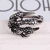 Dragon Claw Alloy Adjustable Cuff Rings for Men FS-WG918E1-01-1