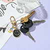 Alloy Enamel Pendant Decorations HJEW-YW00008-01-7
