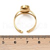 Oval 304 Stainless Steel Cuff Ring Components STAS-A191-12C-G-3