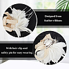 Women's Feather Aligator Hair Clips OHAR-WH0034-13B-4