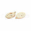 Brass Micro Pave Cubic Zirconia Pendants KK-S364-276G-2