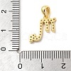 925 Sterling Sliver Micro Pave Clear Cubic Zirconia Pendants STER-Z012-06G-02-3
