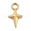 Ion Plating(IP) 304 Stainless Steel Charms STAS-P379-31G-1