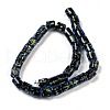 Handmade Dichroic Foil Glass Beads Strands DICH-U001-09F-2
