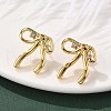 304 Stainless Steel Stud Earrings for Women EJEW-U052-10G-3