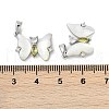 Natural White Shell Butterfly Pendants KK-U043-26P-3
