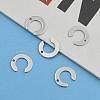 Non-Tarnish 304 Stainless Steel Letter Charms X-STAS-O072-C-6