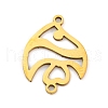 Ion Plating(IP) 201 Stainless Steel Connector Charms STAS-N103-435#-G-1