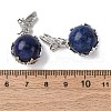 Dyed Natural Lapis Lazuli Round Pendants G-G207-01P-05-3