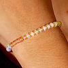Bohemian Style Natural & Synthetic Gemstone Beads Stretch Bracelets for Women Men GW3673-3