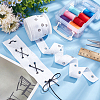 BENECREAT 8 Yards Cotton Twill Tape Ribbons with Stainless Steel Eyelets OCOR-BC0006-43B-5
