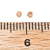 Brass Crimp Beads KK-S509-01RG-01-3