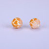 Printed Round Silicone Focal Beads SI-JX0056A-54-1