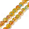 Handmade Millefiori Lampwork Beads Strands LAMP-G166-17A-06-2