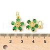 Brass Micro Pave Cubic Zirconia Pendants KK-U067-03G-02-3
