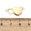 Brass Micro Pave Clear Cubic Zirconia Box Clasps KK-C075-24G-3
