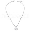 TINYSAND 925 Sterling Silver Cubic Zirconia Ring Pendant Necklaces TS-N318-S-2