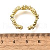 Brass Micro Pave Cubic Zirconia Cuff Rings for Women RJEW-Q008-01G-01-3