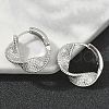 Brass Hoop Earrings EJEW-D320-08P-3