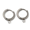 201 Stainless Steel Huggie Hoop Earrings Findings STAS-A167-01G-P-1