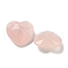 Natural Rose Quartz Faceted Heart Charms G-G123-01D-2