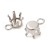304 Stainless Steel Charms Rhinestone Claw Settings STAS-U0025-02C-P-2