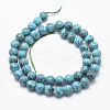 Natural Marble Beads Strands X-G-K211-8mm-E-2