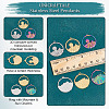 Unicraftale 12Pcs 6 Styles  304 Stainless Steel Pendants STAS-UN0044-60-5