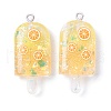 Resin Pendants RESI-M024-02B-2